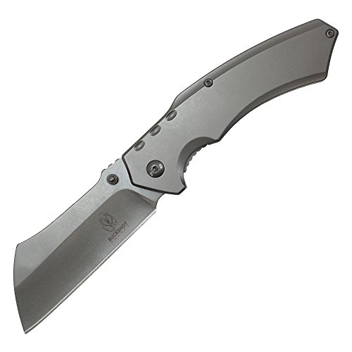 WarTech Buckshot Thumb Open Spring Assisted Stainless Steel Handle Razor Pocket Knife